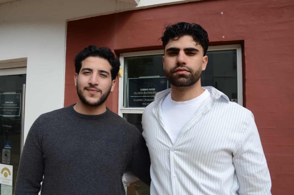 Indehaverne af Olsen Barbershop i Ringe